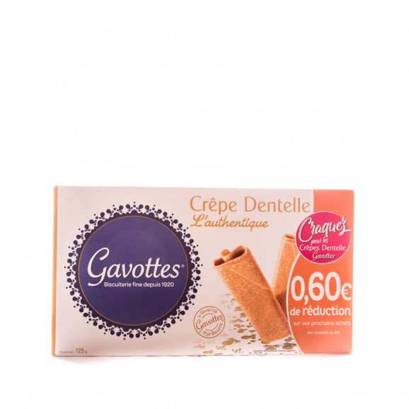 Galetes cruixents Crêpe Dentelle, 125 g. Gavottes
