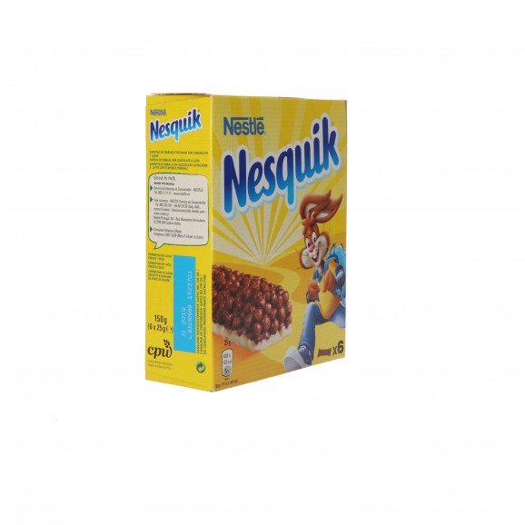 Barretes de xocolata Nesquick, 6 unitats. Nestlé