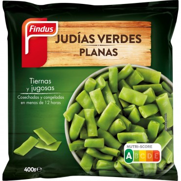 FINDUS MONGETA VERDA PLANA 400G