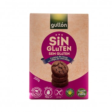 Galetes mini Chocochips sense gluten, 200 g. Gullon