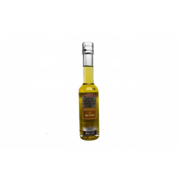 Aceite de oliva aromatizado con ajo, edición Ferran Adrià, 200 ml. Borges
