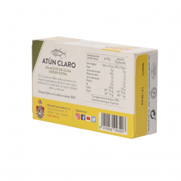 ALBO ATUN CLARO OLIVA VIRGEN 112GR