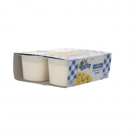 Iogurt de llimona, 4 unitats de 125 g. Fageda