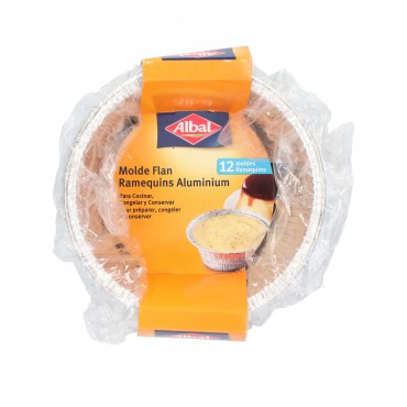 Motlles d'alumini per a flam, 12 unitats. Albal