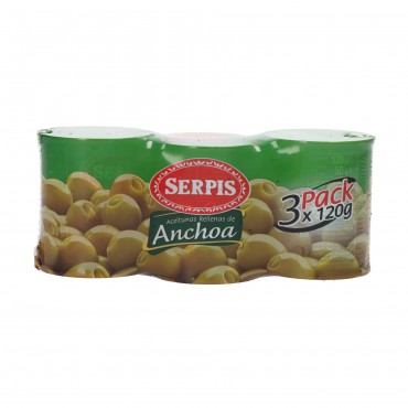 SERPIS OLIVES ANCHOIS 120GR X 3