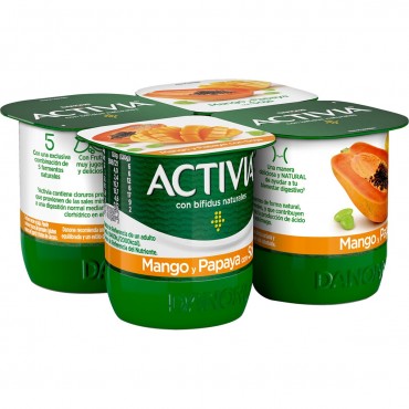 DANONE ACTIVIA SOJA F. EXOTICAS 120GX4U.