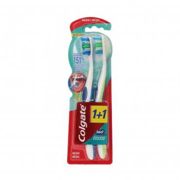 Brosse à dents medium 360º, 1 unité. Colgate