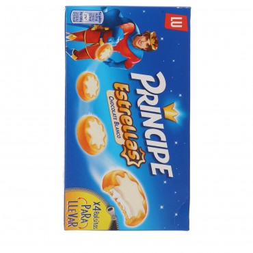 Biscuits Prince fourrés au chocolat blanc, 150 g. LU