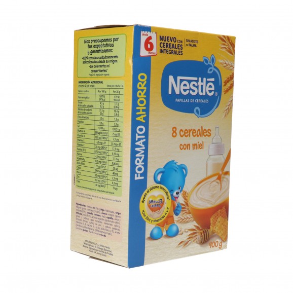 Farinetes de 8 cereals amb mel, 900 g. Nestlé
