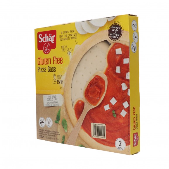 Base de pizza amb massa mare sense gluten i sense lactosa, 300 g. Schär