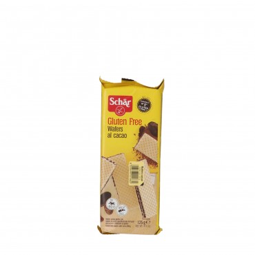Neules de cacau sense gluten, 125 g. Schär