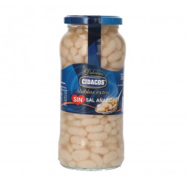Haricots cuits sans sel, 400 g. Cidacos