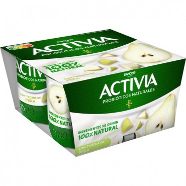DANONE ACTIVIA PERA 120GX4U.