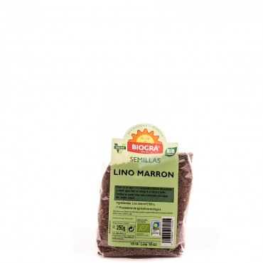 Lin marron, 250 g. Biográ