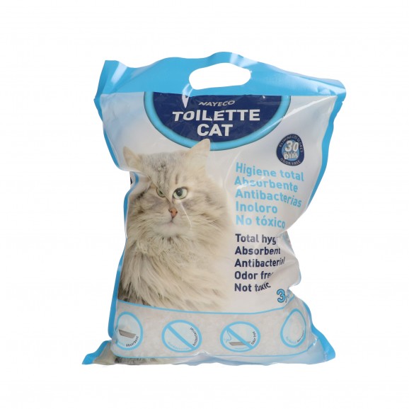 Sorra de sílice per a gats, 3,8 l. Toilette Cat
