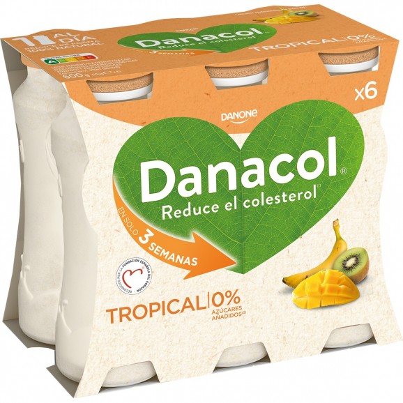 DANONE DANACOL TROPICAL X6