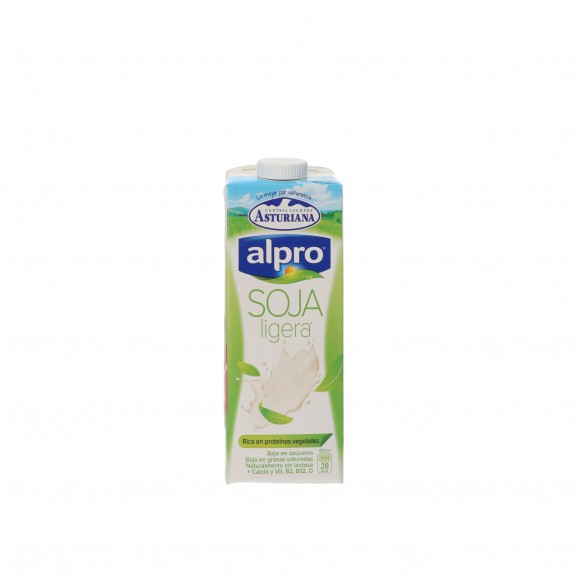 Beguda de soja natural lleugera, 1 l. Alpro