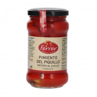Piments de piquillo à l'ail, 222 g. Ferrer