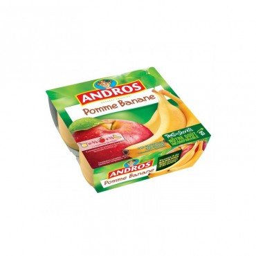ANDROS COMPOTA MANZANA PLATANO 100GX4U