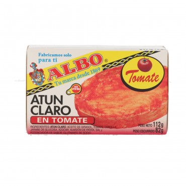 Thon à la tomate, 112 g. Albo
