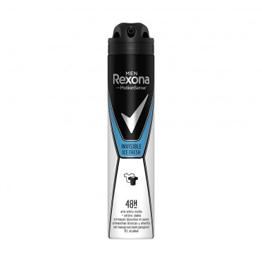 Déodorant pour homme en spray invisible Ice, 200 ml. Rexona