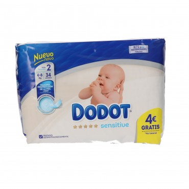 DODOT SENSITIVE NOUNAT T-2 4-8KG 58U.