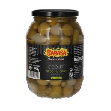 Aperitivo de envinagrados Popurrí, 550 g. Sarasa