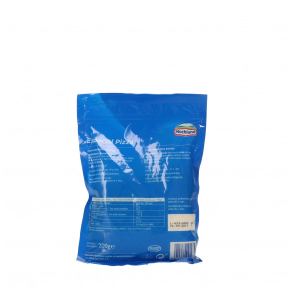 Fromage mozzarella spécial pizza, 200 g. Hochland