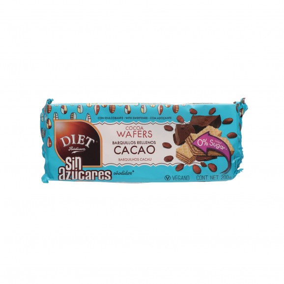 DIAT BARQUILLOS CACAO 200GR