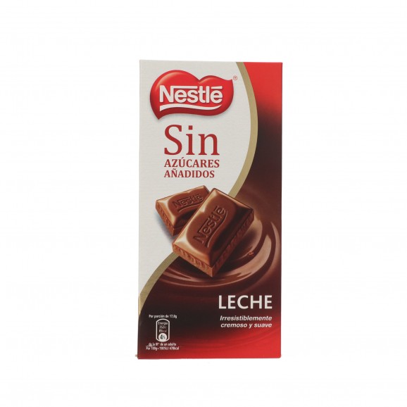 Xocolata amb llet sense sucre afegit, 125 g. Nestlé