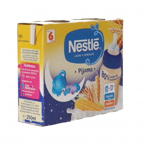 Farinetes de 8 cereals, 2 unitats de 250 ml. Nestlé