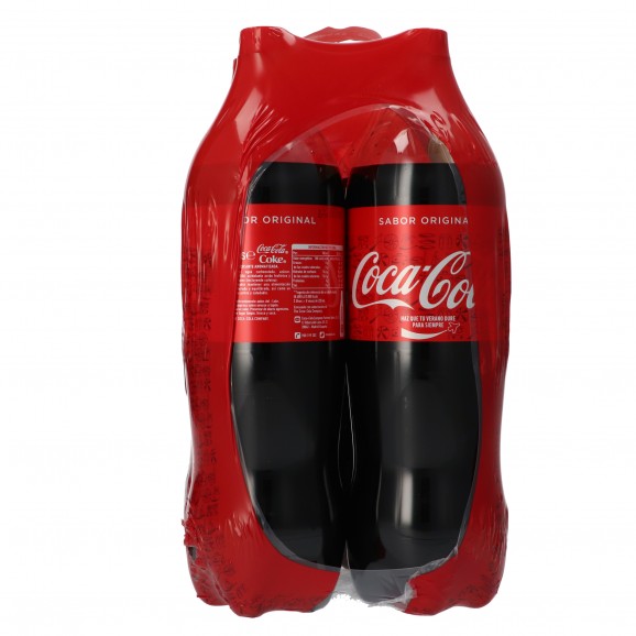 Refresco de cola, 4 unidades de 2 l. Coca Cola