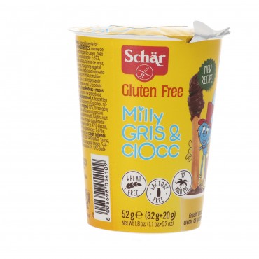 Bastonets amb xocolata sense gluten Milly Gris & Ciocc, 52 g. Schär