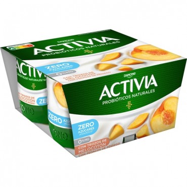 DANONE ACTIVIA 0% MELOCOTON 120GX4U.