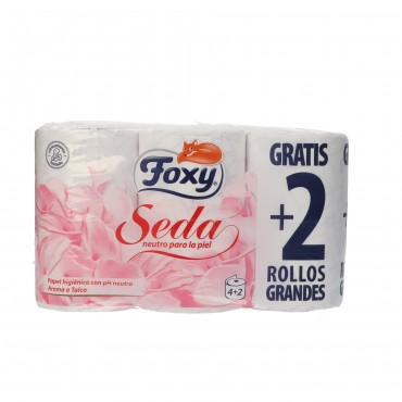 Paper higiènic seda, 6 unitats. Foxy