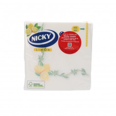 Serviettes au citron, 65 unités. Nicky