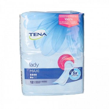 TENA LADY COMPRESA MAXI 12U.