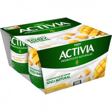 DANONE ACTIVIA CON MANGO 125GX4U.