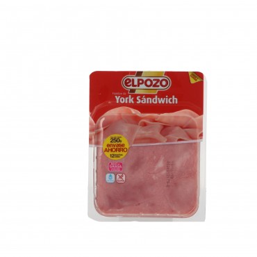 Jamón dulce para sándwich, 225 ml. El Pozo