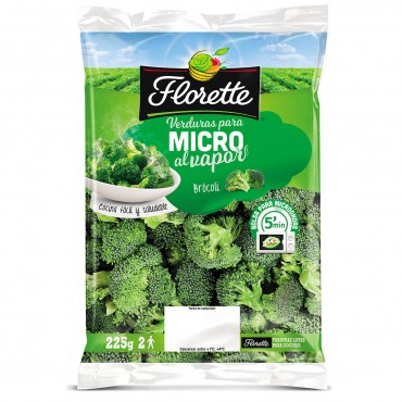 Brócoli para microondas, 225 g. Florette