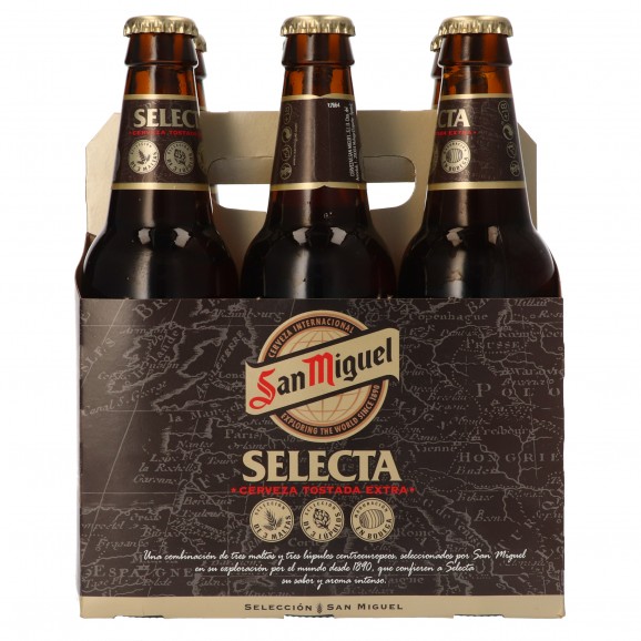 Cerveza Selecta, 6 unidades de 33 cl. San Miguel