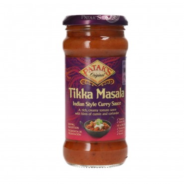 Salsa de curry Tikka Masala, 450 g. Patak's