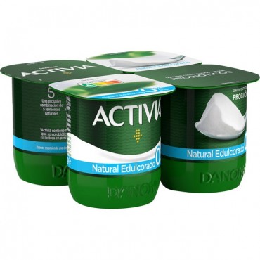 DANONE ACTIVIA 0% NAT. ENDULCO. 120GX4U