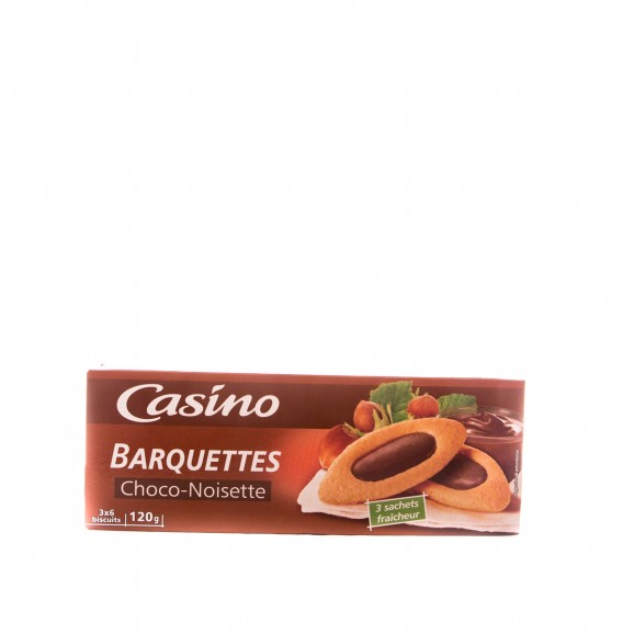 CASINO BARQUILLAS CHOCO-AVELLANA 120GR