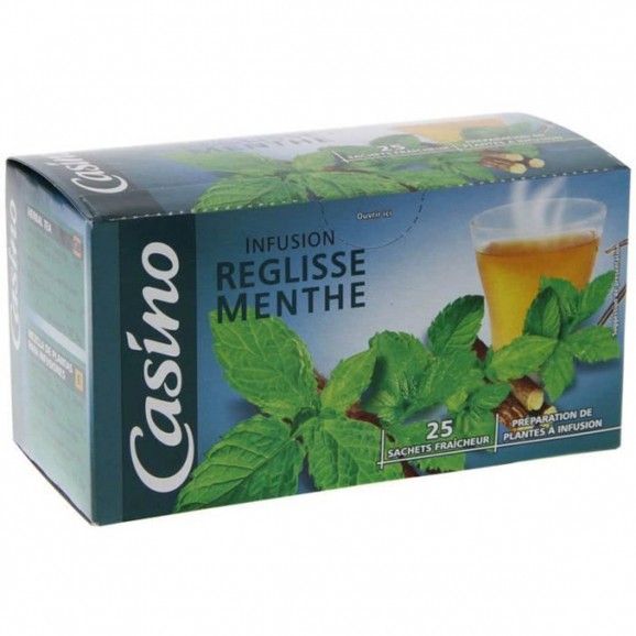CASINO INFUSION REGLISSE MENTHE 25S 40G