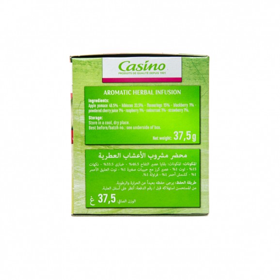 CASINO INFUSION FRUITS ROUGES 25S 37,5G
