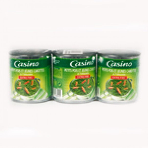 CASINO P.POIS/CAROTTES 3X130GR
