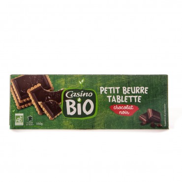 CASINO PETIT BEURRE CHOCO NOIR BIO 150GR