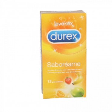 DUREX PRESERV. SABOR FRUTA 12U