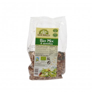 Mix 6 mélange de graines BIO, 250 g. Ecosalim